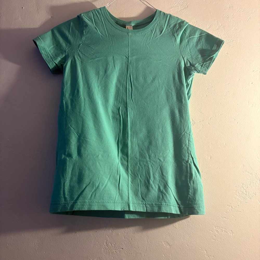 American Apparel Teal/ Sea Foam Green Short Sleeve T-Shirt size small